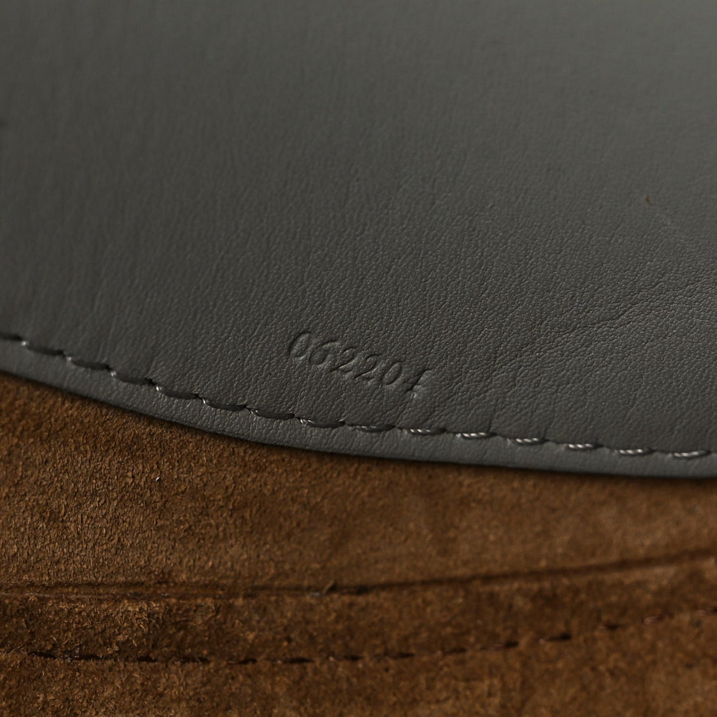 Satin Calfskin Jacquard Luna Bag Ash Grey