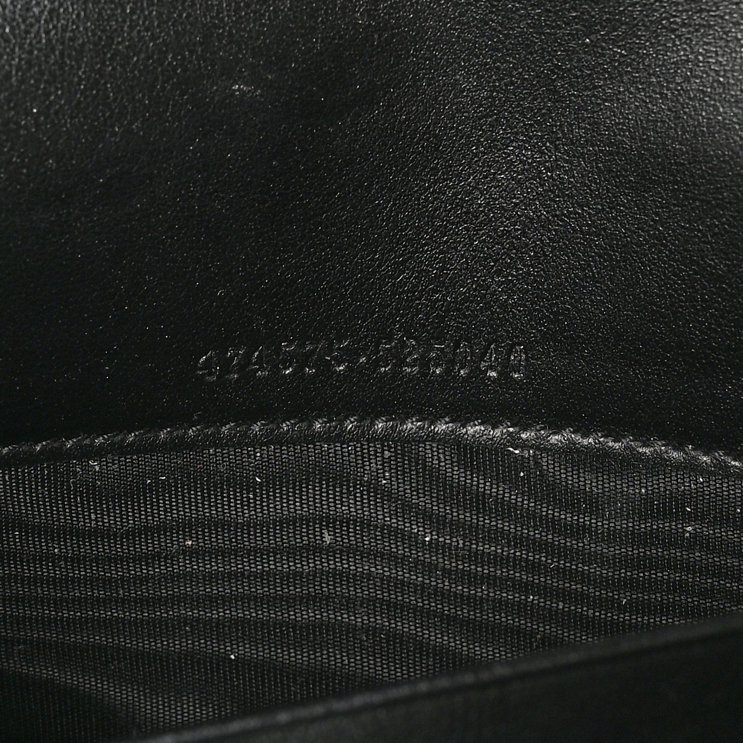 Calfskin Matelasse GG Marmont Chain Wallet Black