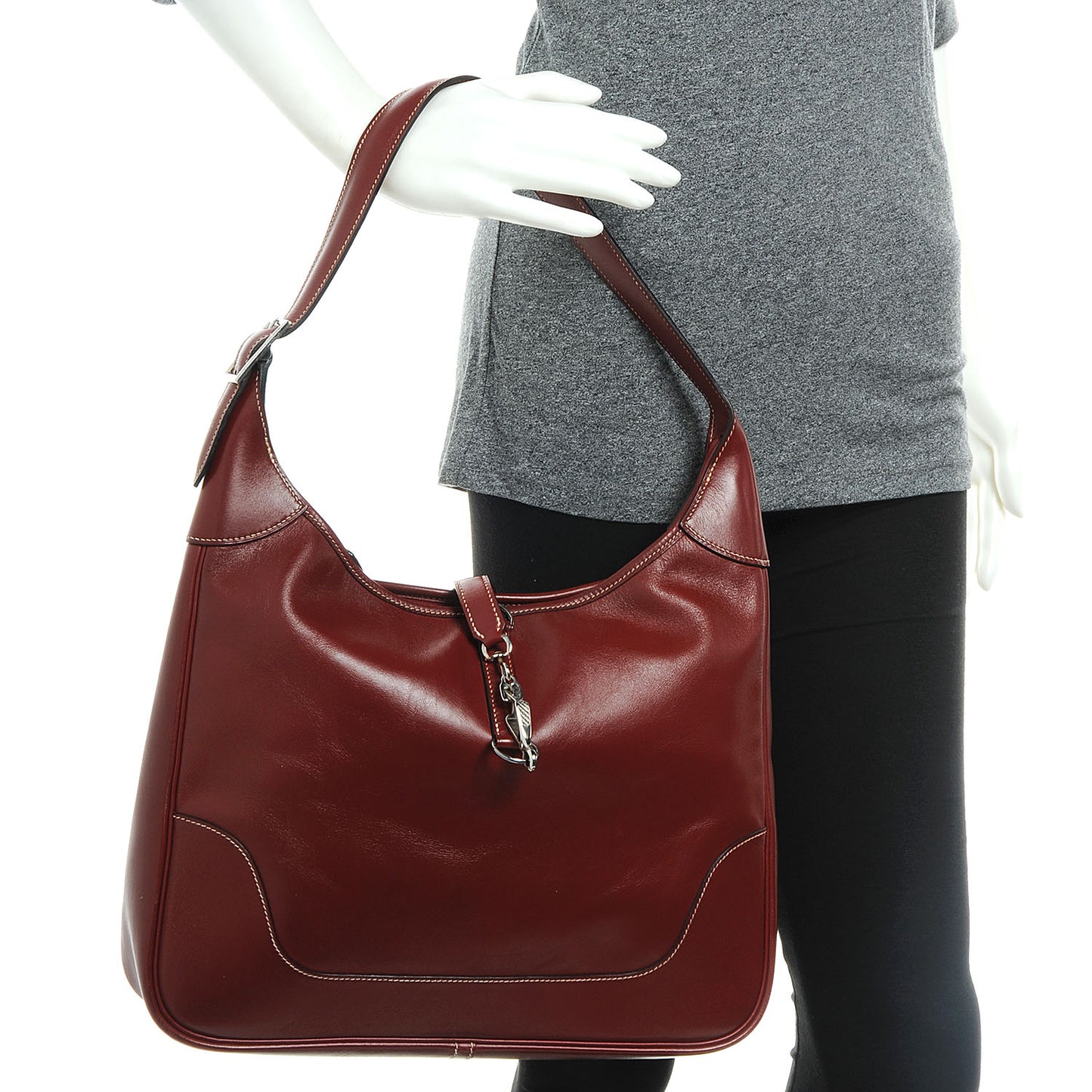 Box Leather Trim 35 Rouge H