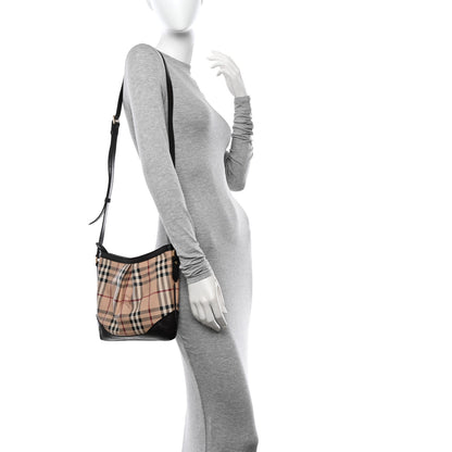 Burberry Haymarket Check Hartham Crossbody Chocolate 2 of 14