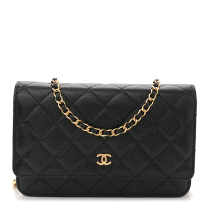 Chanel Caviar Quilted Wallet On Chain WOC Black 1 of 11
