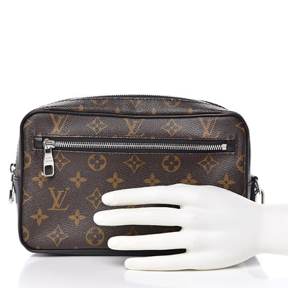 Louis Vuitton Monogram Macassar Kasai Clutch Black 2 of 10