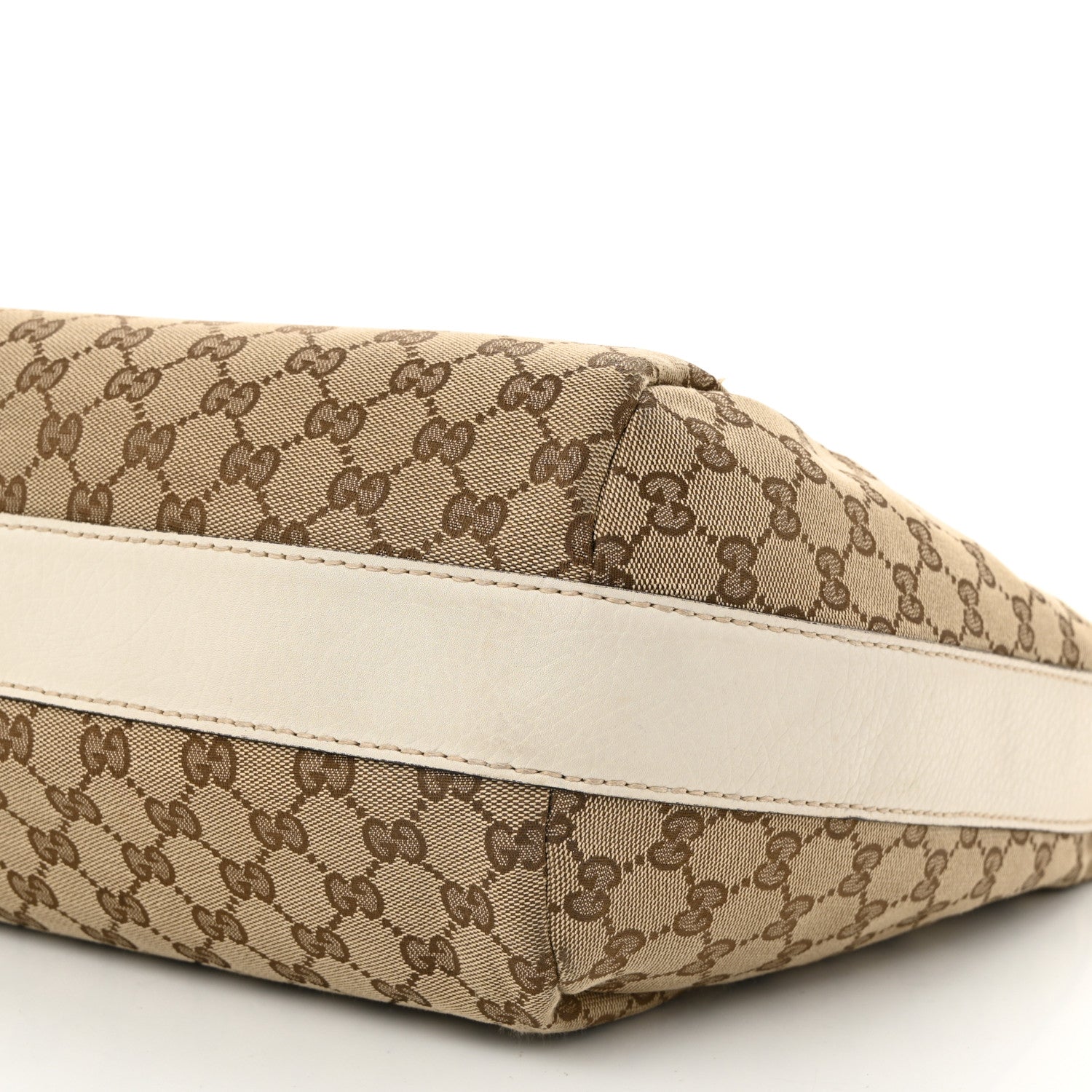 Gucci Monogram Bamboo Bar Medium Hobo Off White 10 of 11