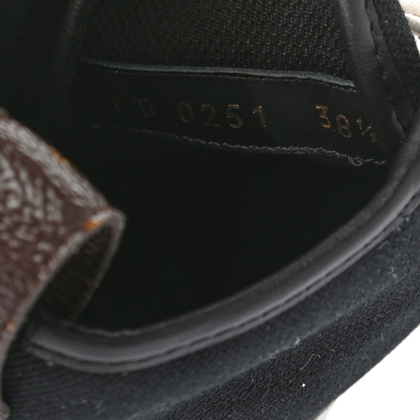 Canvas LV Squad Sneaker Boots 38.5 Black