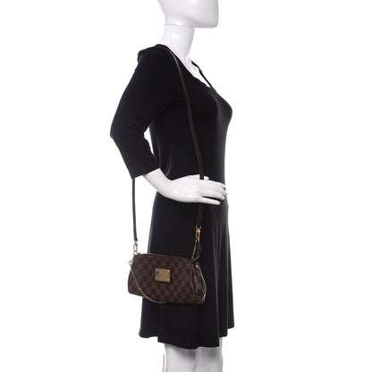 Louis Vuitton Damier Ebene Eva Clutch 2 of 10