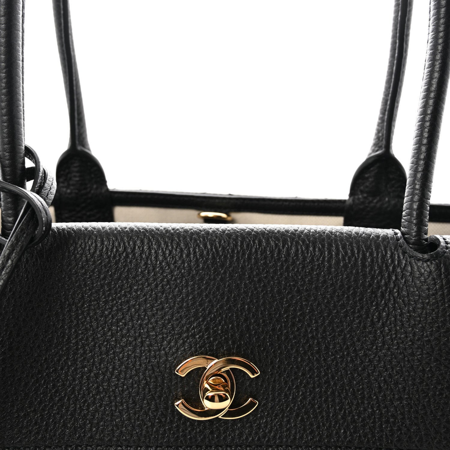 Chanel Grained Calfskin Stitched Urban Essentials Large Shopping Bag Black 8 of 10