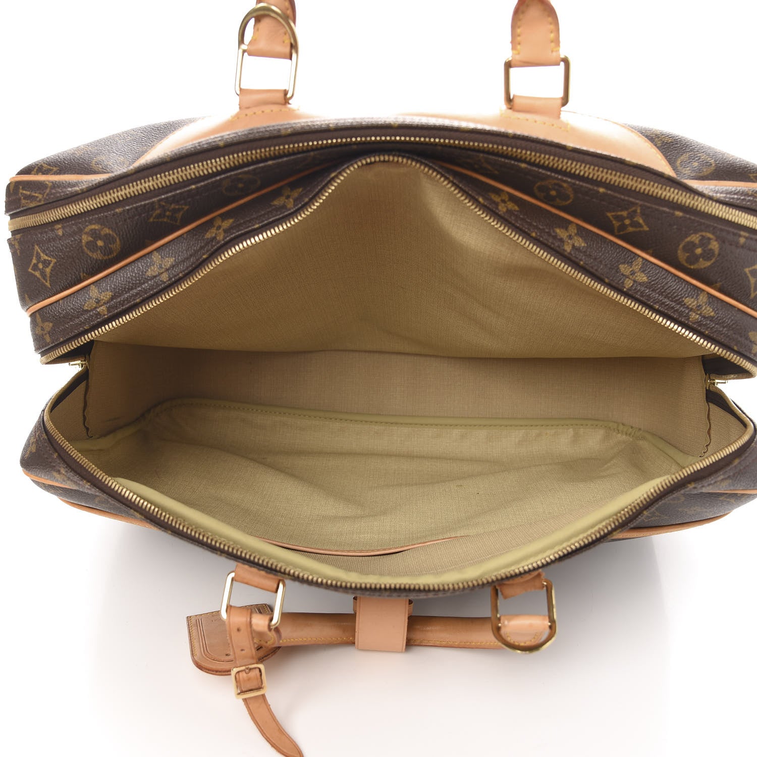 Louis Vuitton Monogram Alize 2 Compartment Luggage Travel Bag 4 of 19