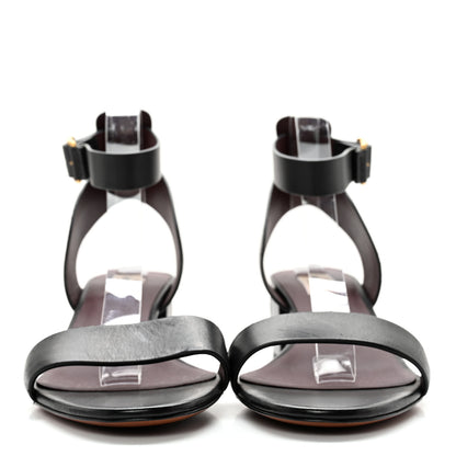 Valentino Garavani Calfskin Ankle Strap 60mm Sandals 41 Black 2 of 10