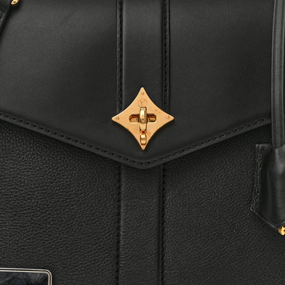 Louis Vuitton Grained Smooth Calfskin Rose Des Vents MM Black 8 of 10