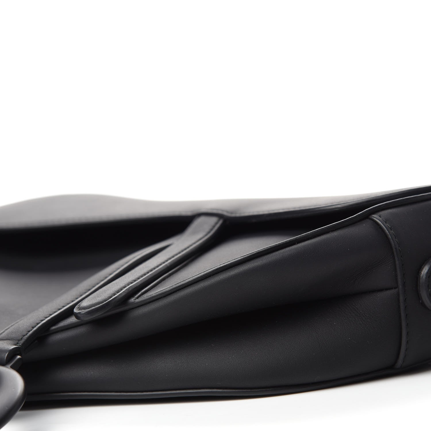 Christian Dior Ultra Matte Calfskin Saddle Bag Black 7 of 14