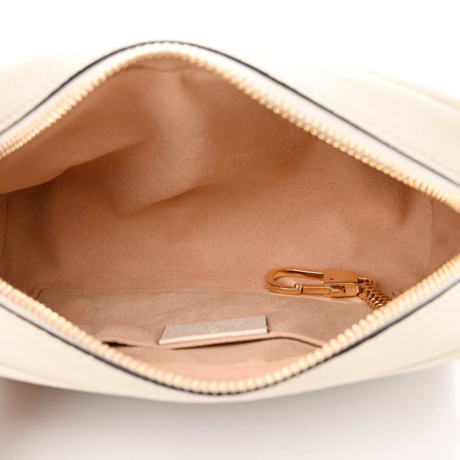 Gucci GG Supreme Monogram Textured Calfskin Web Mini Ophidia Shoulder Bag Beige Ebony Mystic White 5 of 13