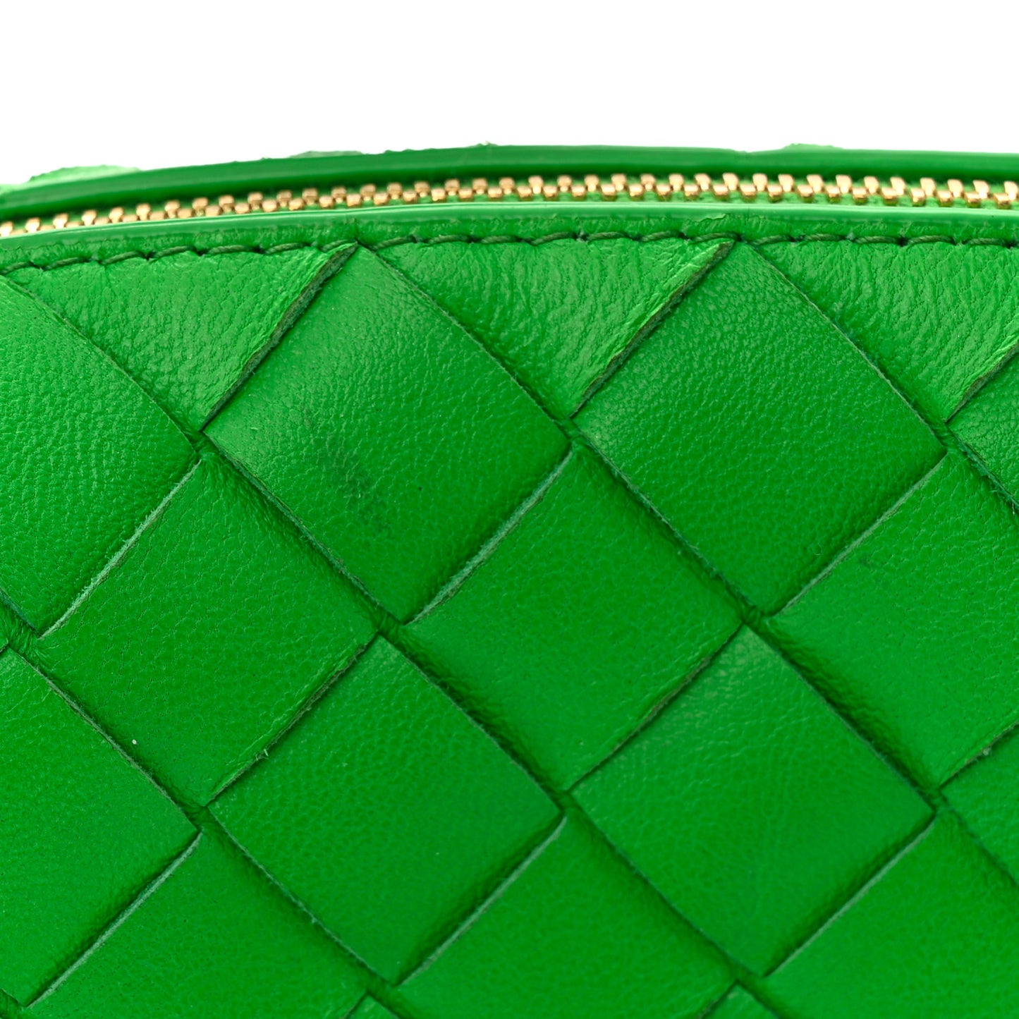Nappa Intrecciato Mini Loop Camera Bag Parakeet