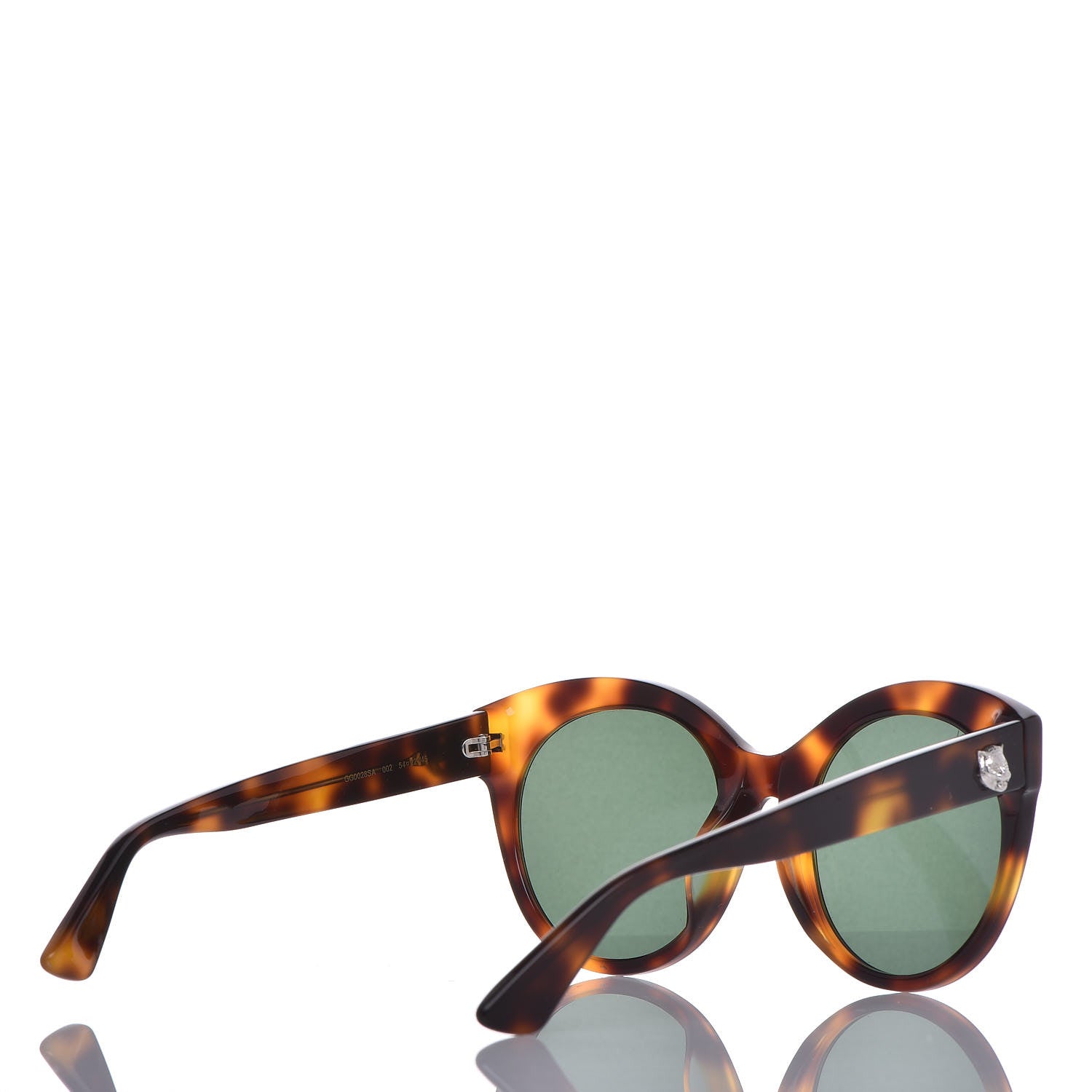 Gucci Round GG Sunglasses GG0028SA Tortoise 4 of 6
