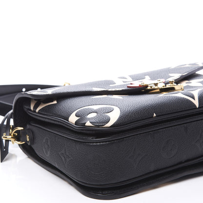 Louis Vuitton Empreinte Monogram Giant Crafty Pochette Metis Black Creme 5 of 9