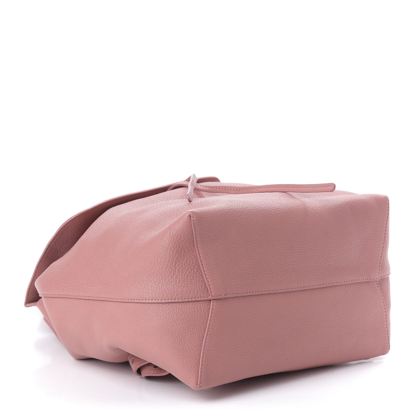 Tumbled Calfskin Backpack Bag Blush