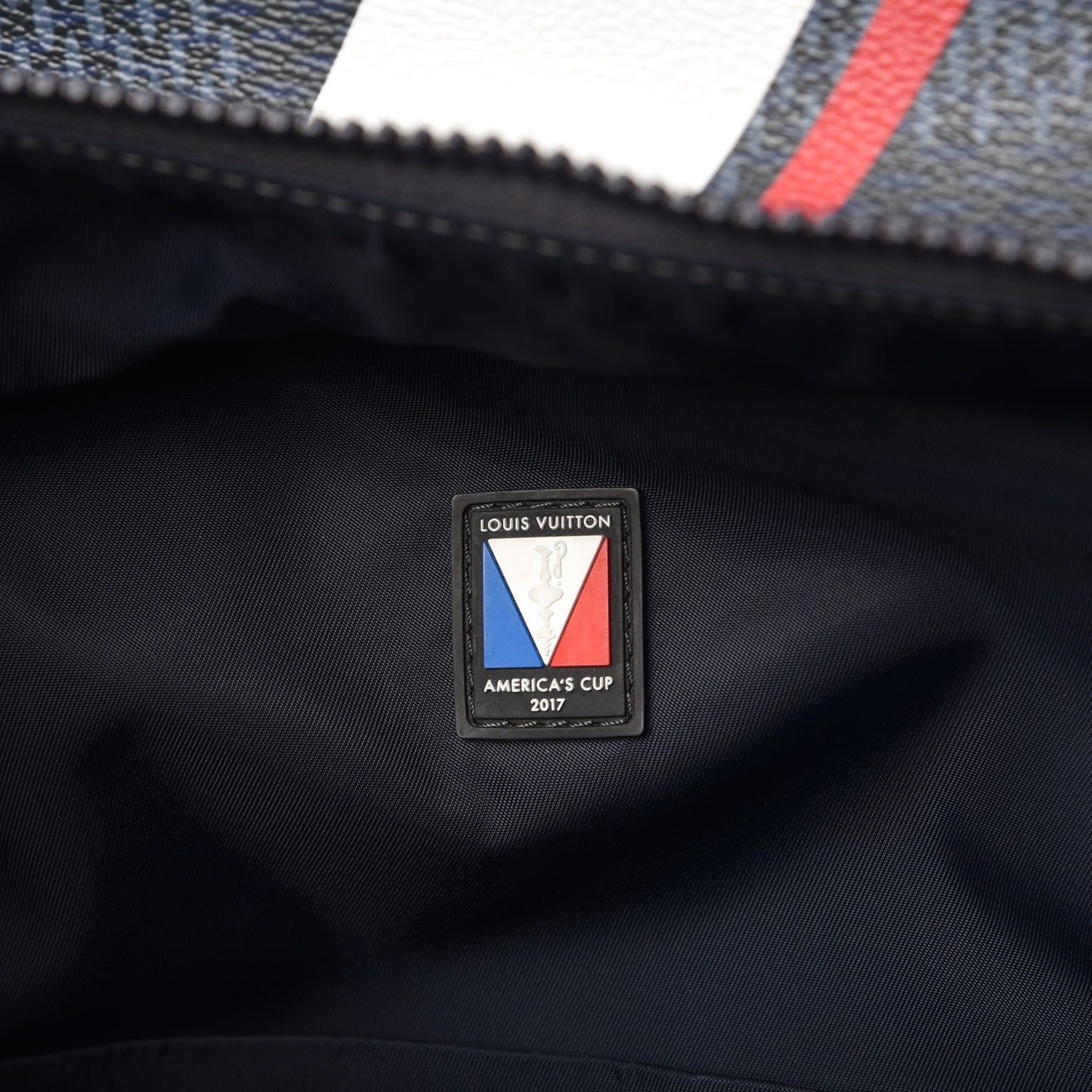 Damier Cobalt Latitude America's Cup Apollo Backpack Red
