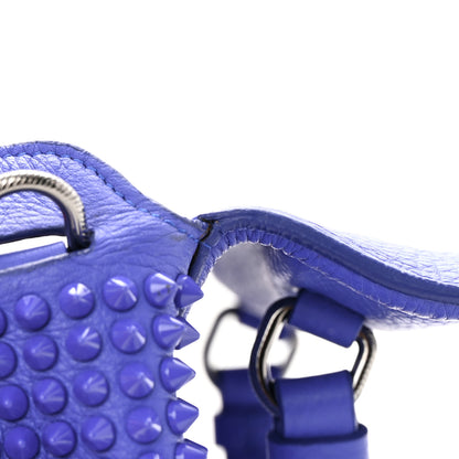 Christian Louboutin Calfskin Spikes Panettone Messenger Blue 11 of 15