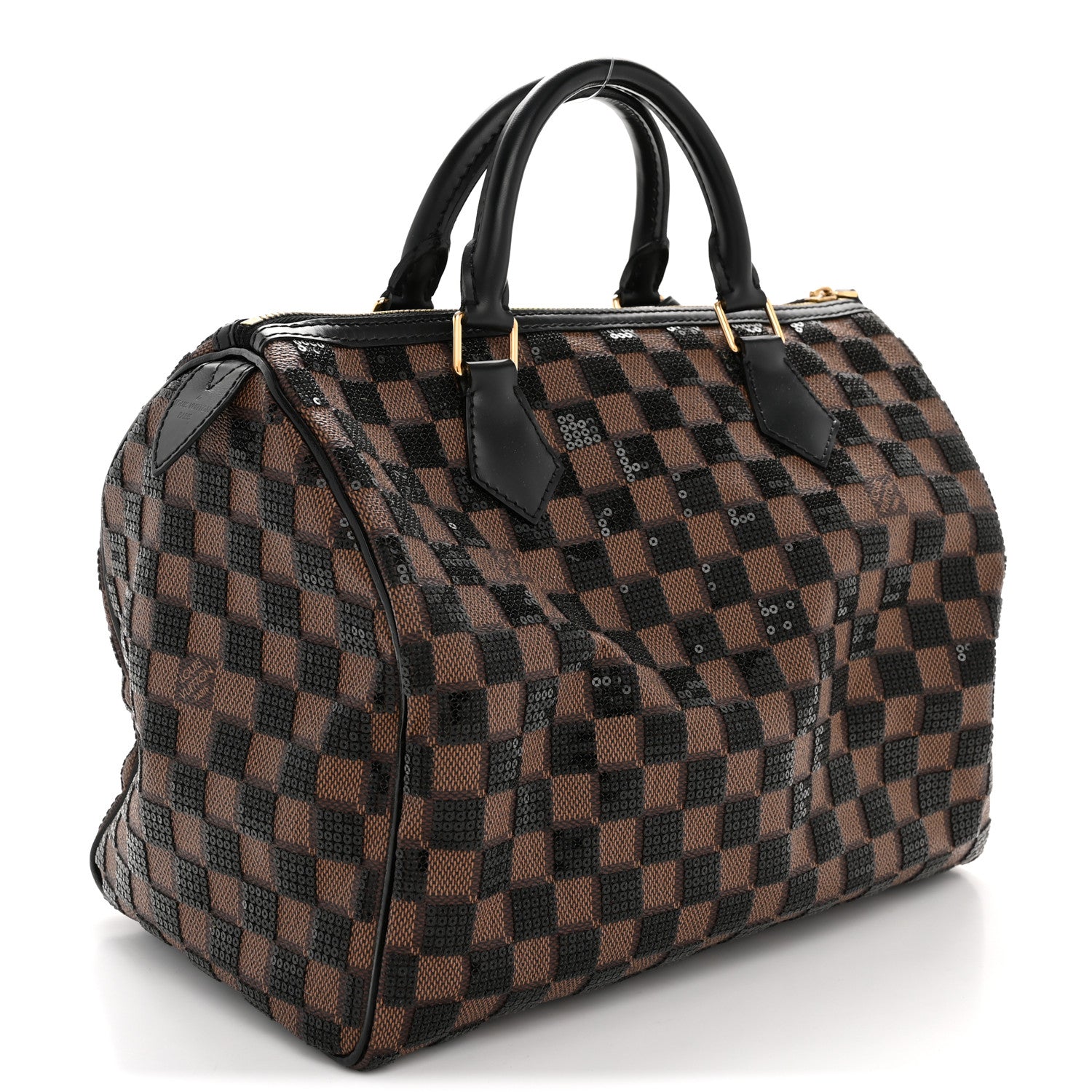 Louis Vuitton Damier Paillettes Speedy 30 Black 3 of 11
