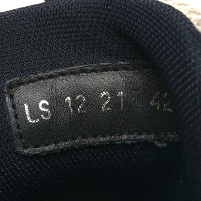 Christian Dior Technical Mesh Calfskin Mens B22 Sneakers 42 Olive Green Black Grey White 6 of 9