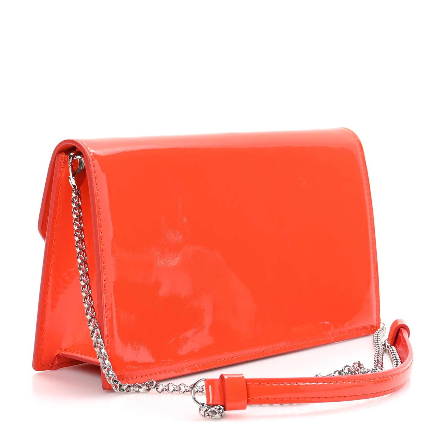 Patent Calfskin Loubi54 Crossbody Clutch Vitamine