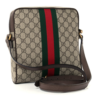 Gucci GG Supreme Monogram Web Small Ophidia Messenger Bag Brown 3 of 11