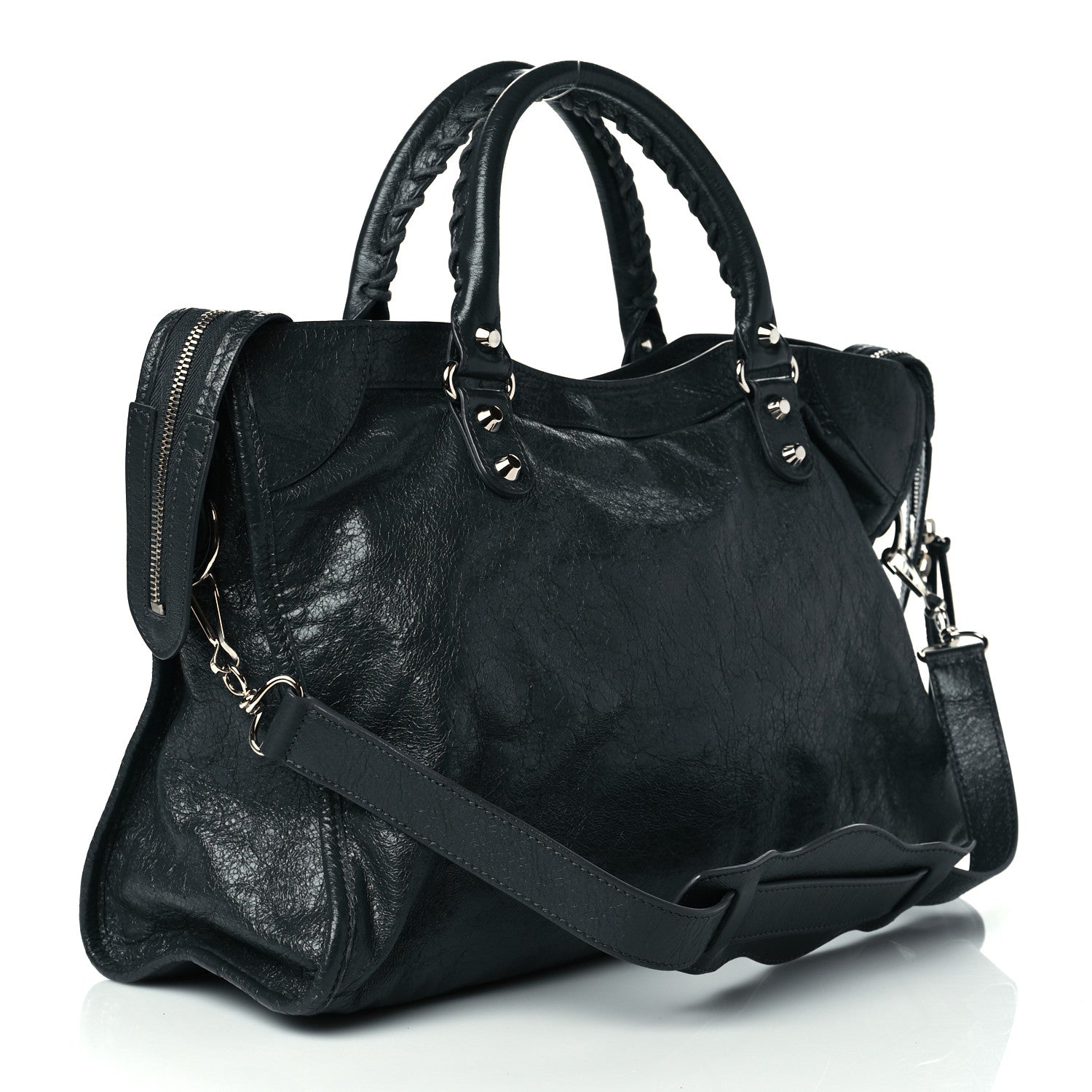 Balenciaga Agneau Classic Silver Hardware City Gris Fossile Anthracite 3 of 10