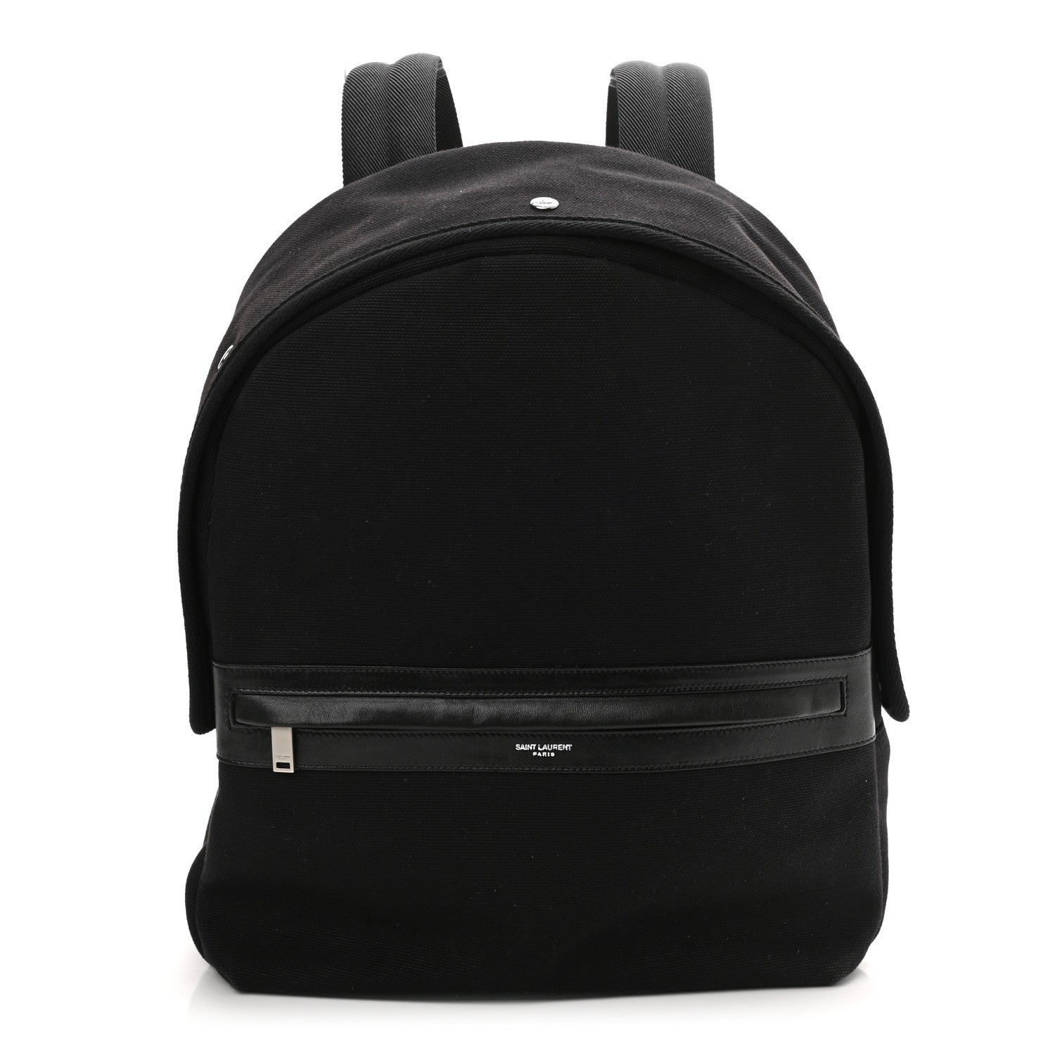 Saint Laurent Canvas City Backpack Black 1 of 10