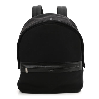 Saint Laurent Canvas City Backpack Black 1 of 10