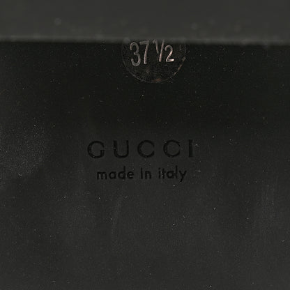 Gucci Nappa Cut Out Mary Jane Platform Loafers 37.5 Black 8 of 11