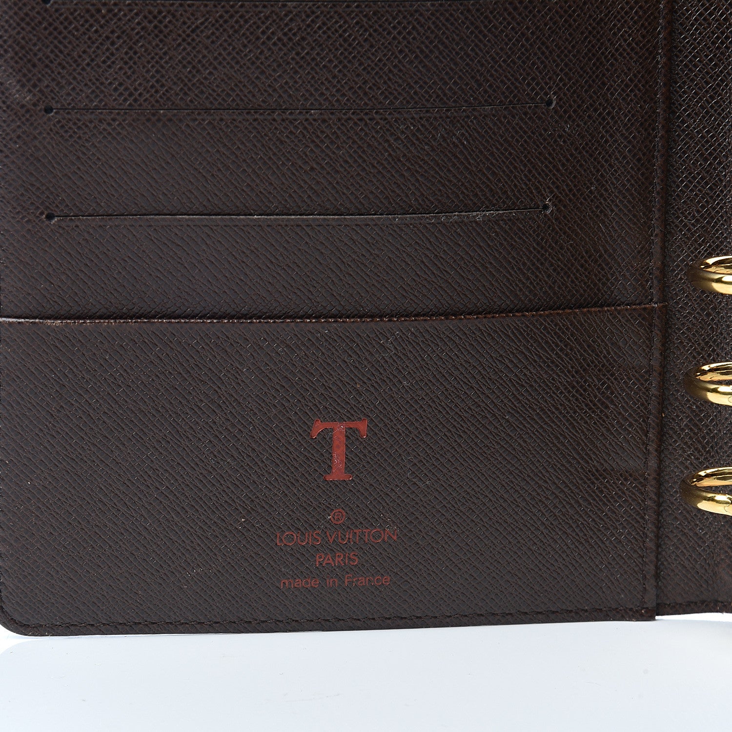 Louis Vuitton Damier Ebene Medium Ring Agenda Cover 5 of 6