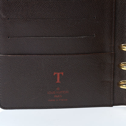 Louis Vuitton Damier Ebene Medium Ring Agenda Cover 5 of 6