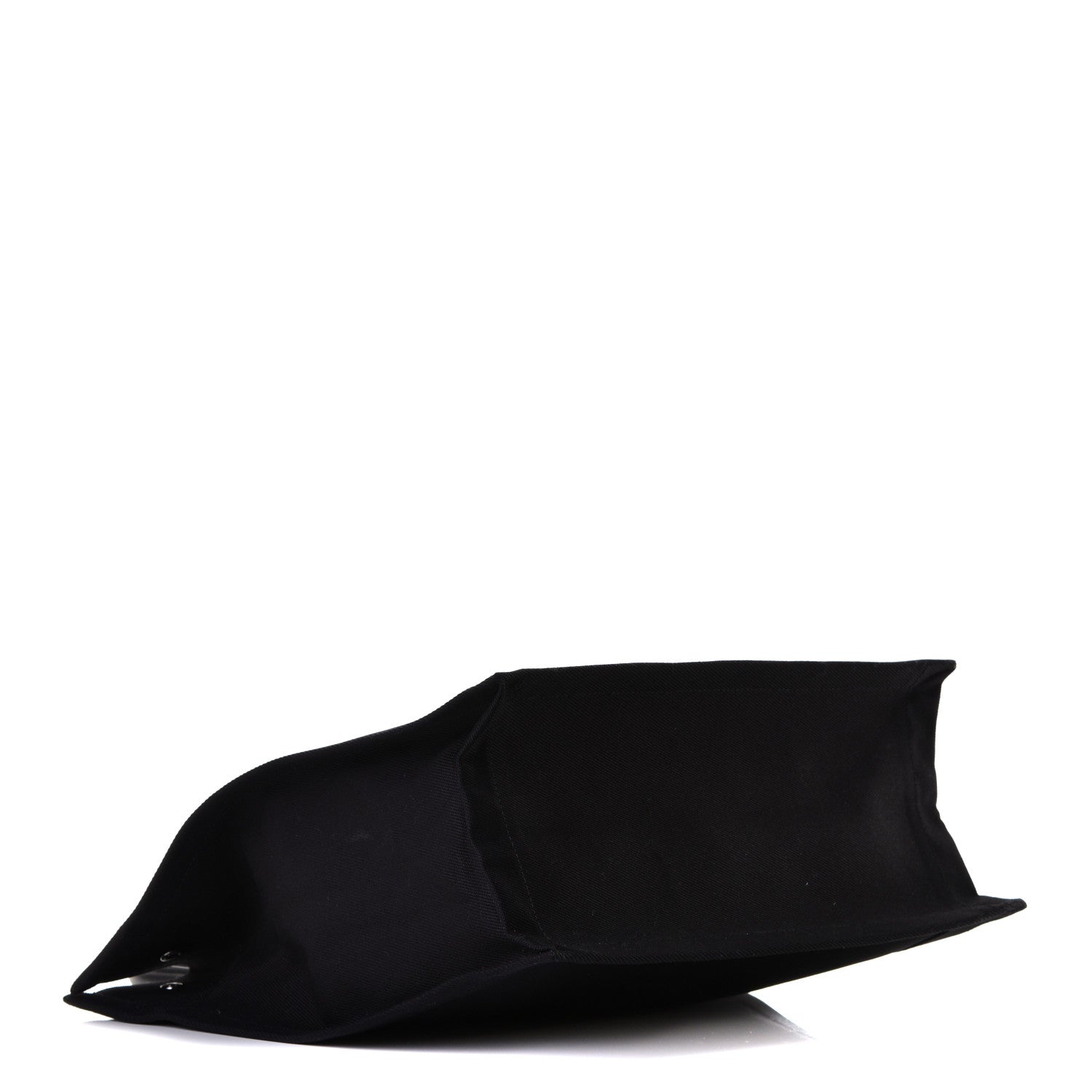 Saint Laurent Linen Calfskin Rive Gauche North South Tote Black 3 of 5