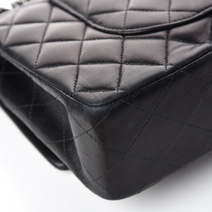 Chanel Lambskin Quilted Medium Double Flap Black 12 of 16