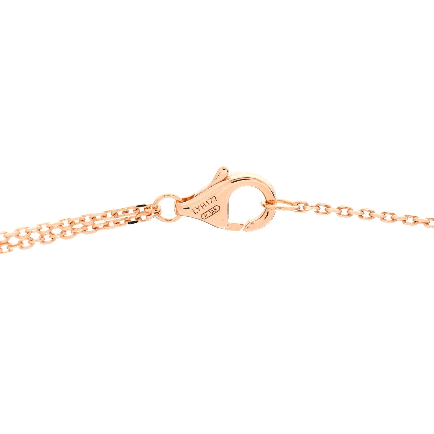 Cartier 18K Pink Yellow White Gold Trinity Double Chain Pendant Necklace 5 of 6