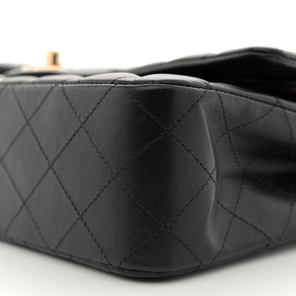 Chanel Lambskin Quilted Medium Double Flap Black 10 of 11