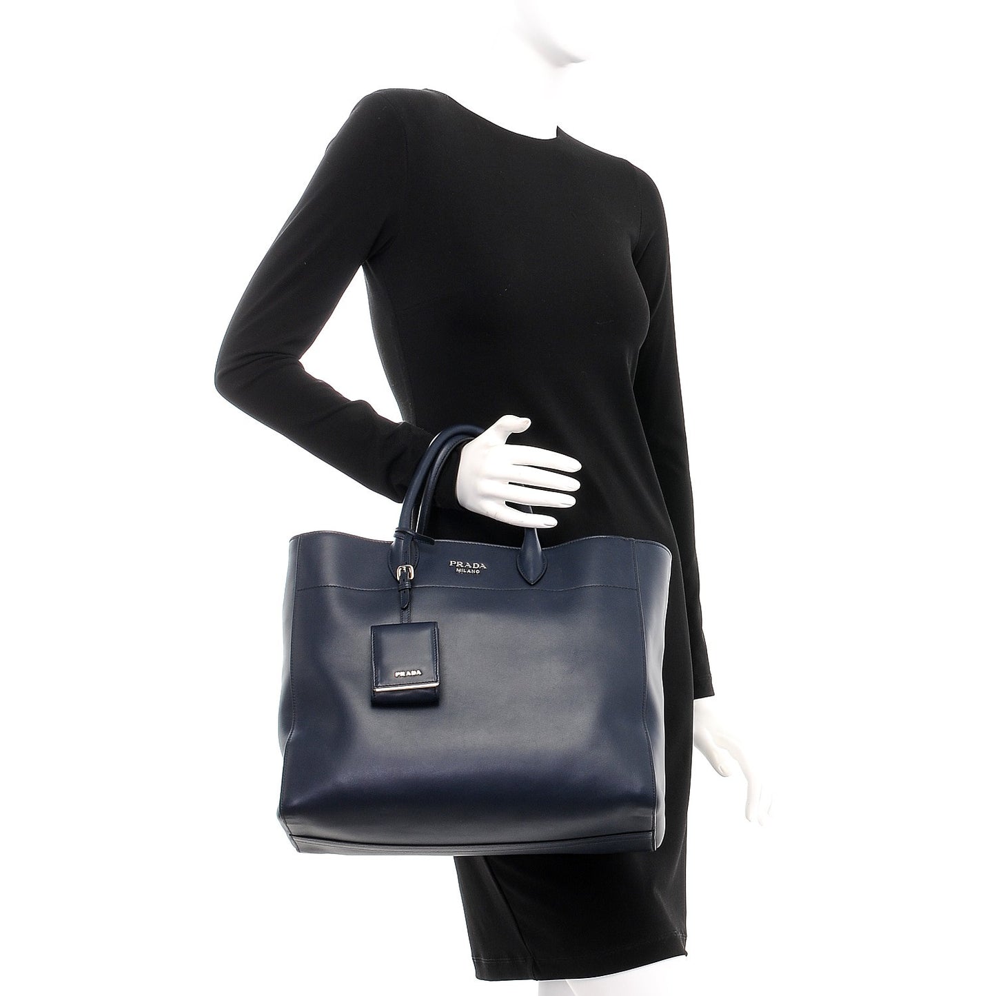City Calf Tote With Studded Strap Baltico