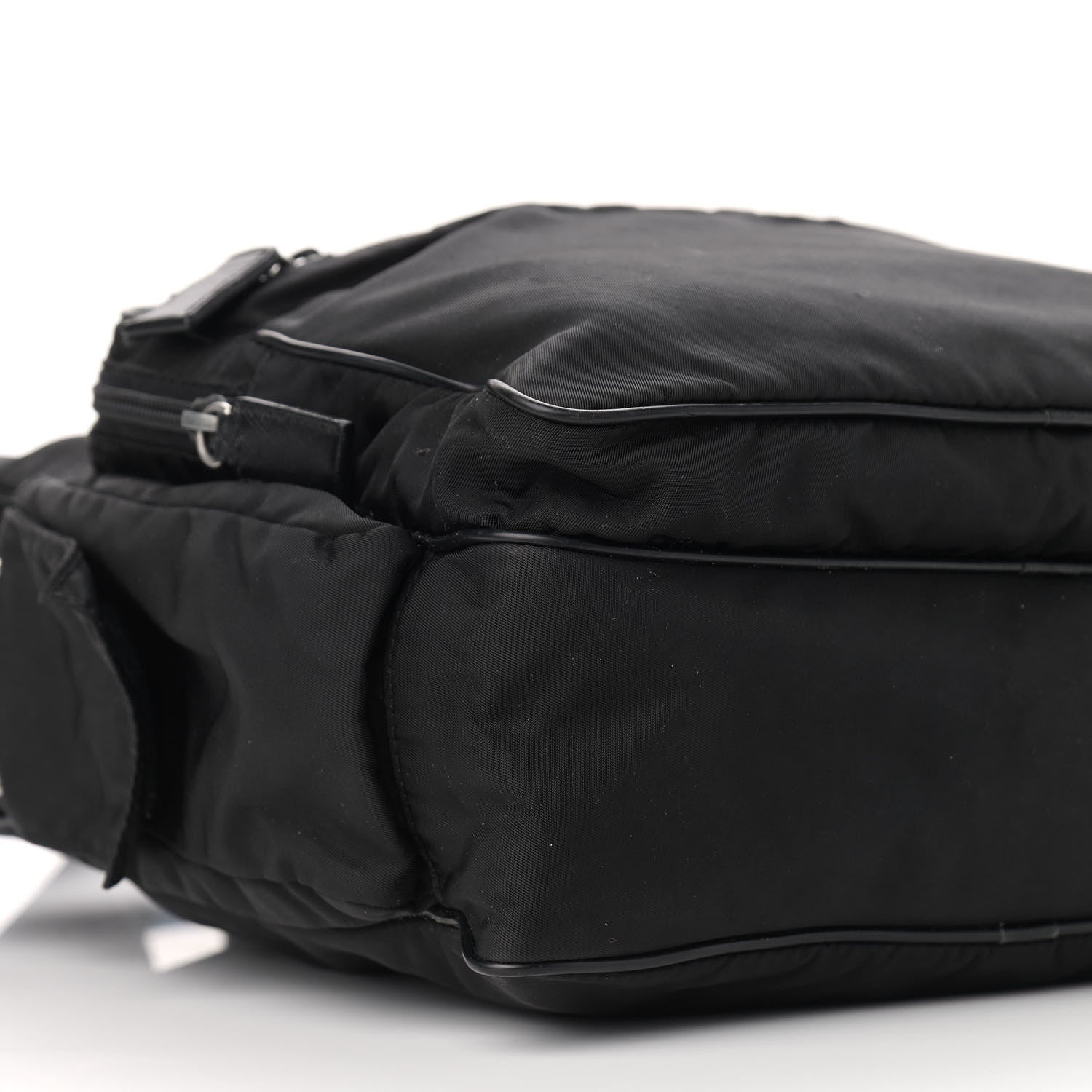 Prada Nylon Messenger Bag Black 8 of 10