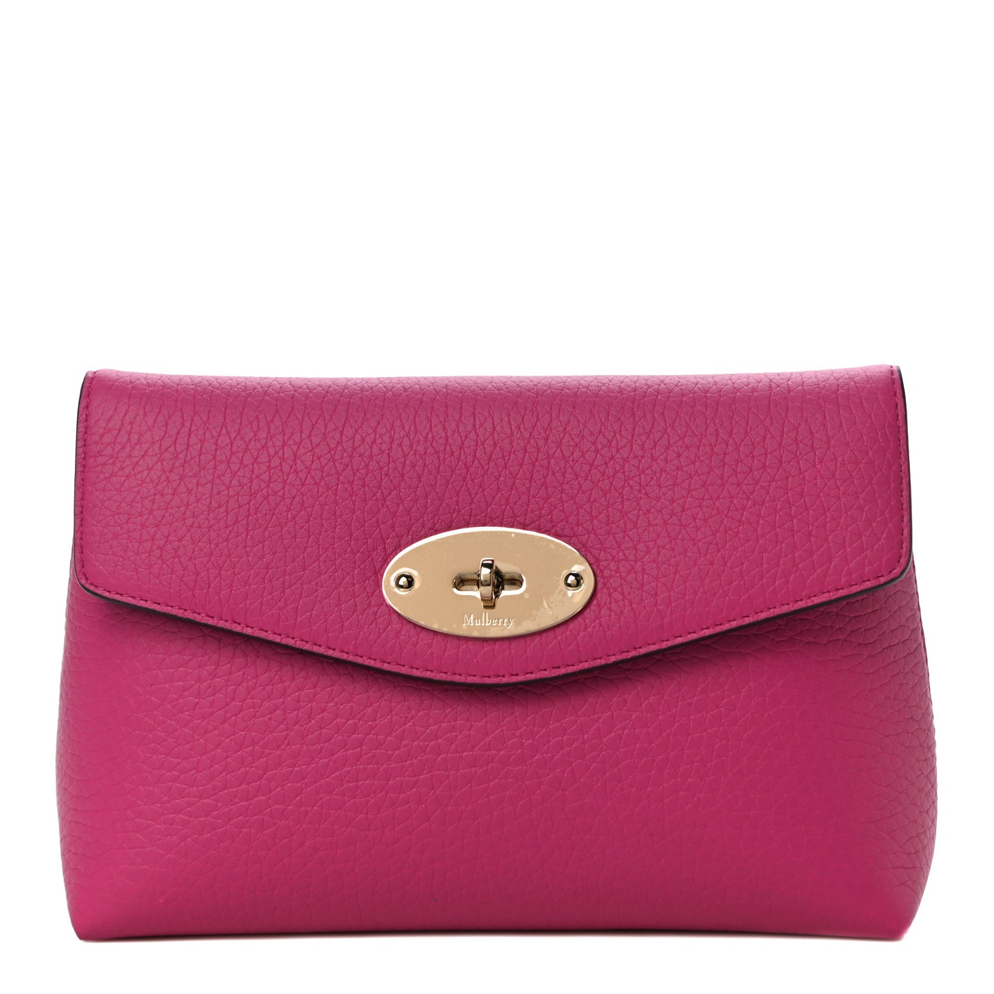 Classic Grain Calfskin Darley Cosmetic Pouch Pink
