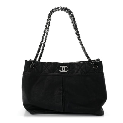 Chanel Washed Lambskin Natural Beauty Tote  Black 1 of 11