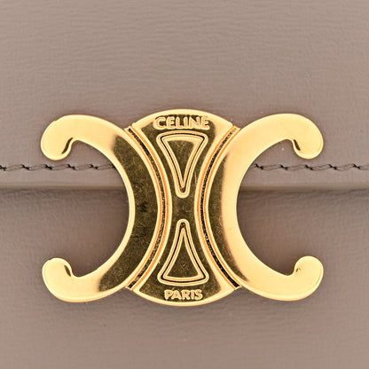 Celine Shiny Calfskin Small Triomphe Wallet Pebble 9 of 11