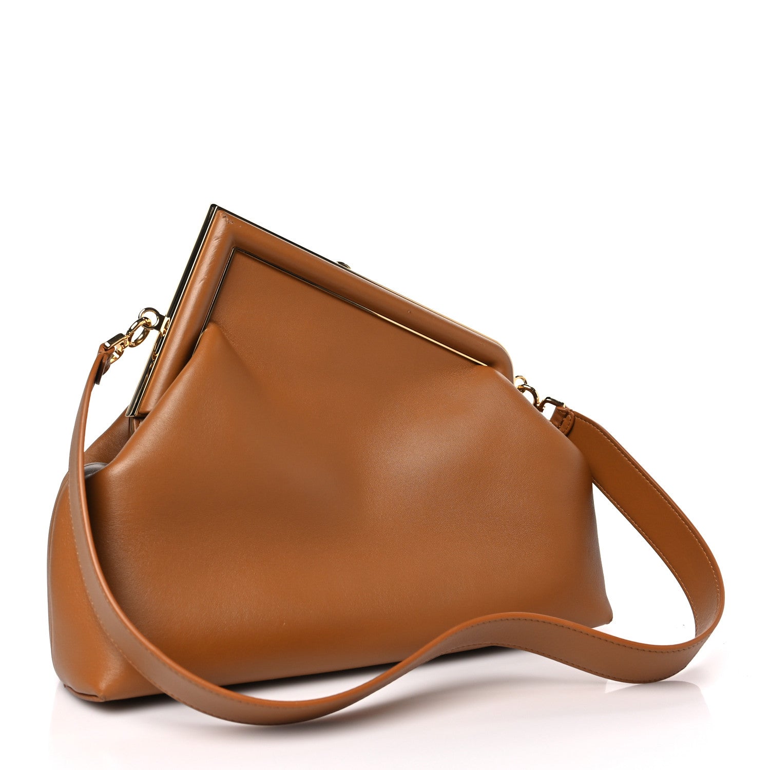 Fendi Shiny Nappa Medium Fendi First Caramello 3 of 9