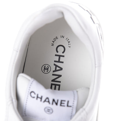Chanel Calfskin Womens Logo Sneakers 42 White 5 of 7