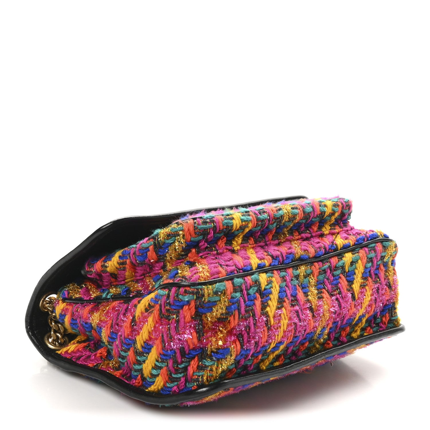 Saint Laurent Tweed Calfskin Matelasse Monogram Medium Niki Chain Satchel Multicolor 4 of 10