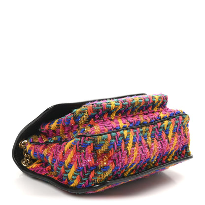 Saint Laurent Tweed Calfskin Matelasse Monogram Medium Niki Chain Satchel Multicolor 4 of 10