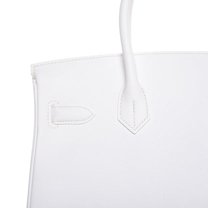 Hermes Epsom Birkin 30 Blanc White 32 of 35