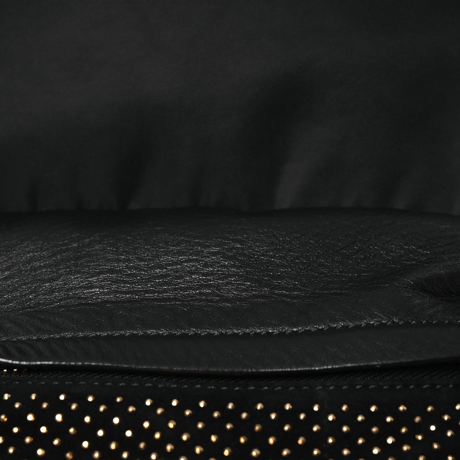 Versace Nylon Goatskin Studded Palazzo Medusa Backpack Black 9 of 21