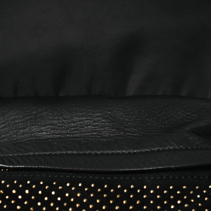Versace Nylon Goatskin Studded Palazzo Medusa Backpack Black 9 of 21