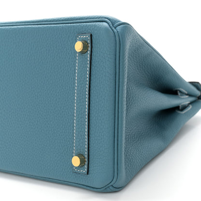 Hermes Togo Birkin 30 New Bleu Jean 11 of 14