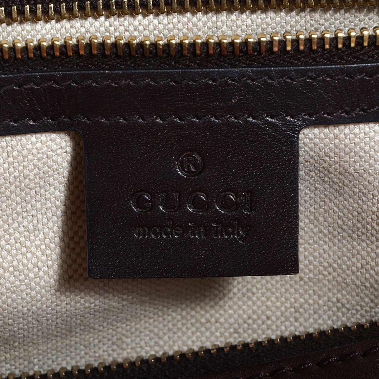 Monogram Vintage Web Medium Boston Dark Brown