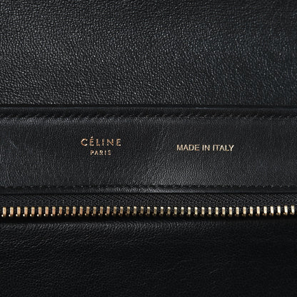 Celine Drummed Calfskin Suede Tri-color Medium Trapeze Vermillion 7 of 7
